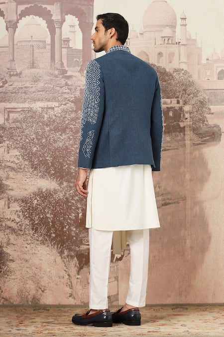 Asuka Kantha Bloom Embroidered Bandhgala & Pant 