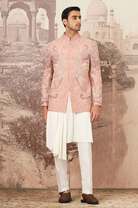 Asuka Kashmiri Bloom Embroidered Bandhgala With Pant 