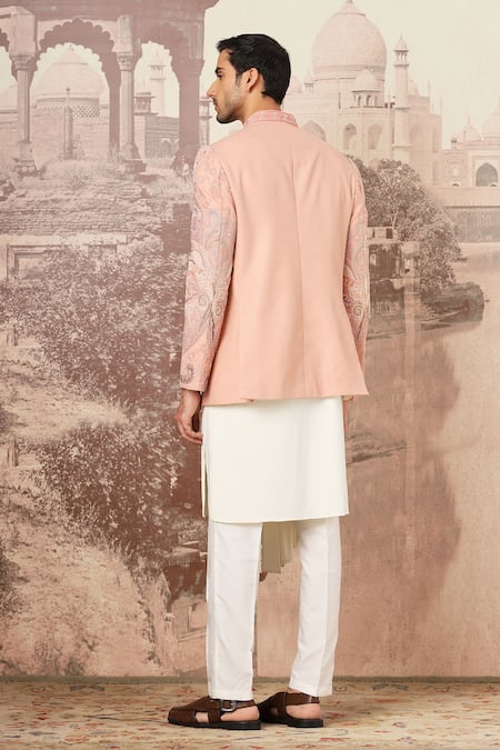 Asuka Kashmiri Bloom Embroidered Bandhgala Set 