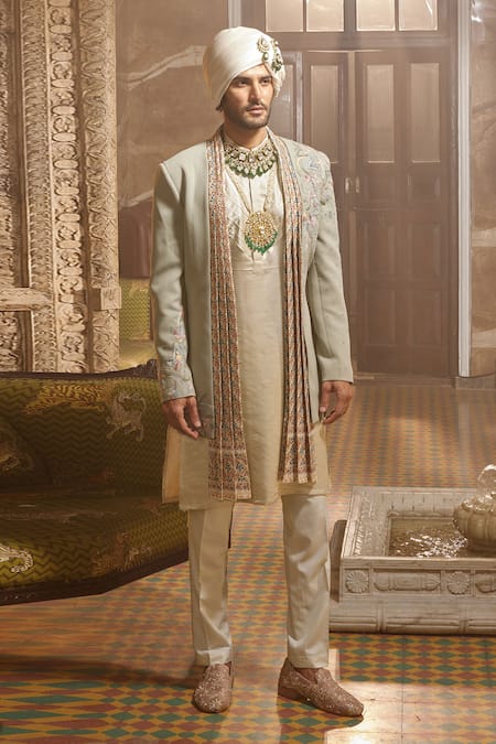 Asuka Fleur French Knot Sherwani Set 