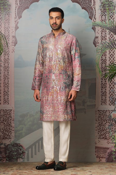 Asuka Multi Color Embroidered Kurta Set 