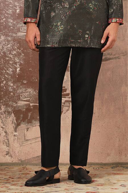 Asuka Green Silk Sequins, Mirrors Forest Printed Kurta Set Online at Aza Fashions Asuka_Green Silk Sequins, Mirrors Forest Printed Kurta Set _Online_at_Aza_Fashions