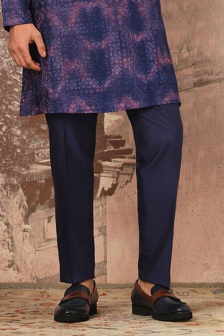 Asuka Blue Chanderi Silk Cut Work Indigo Tie-dye Kurta Set Online at Aza Fashions Asuka_Blue Chanderi Silk Cut Work Indigo Tie-dye Kurta Set _Online_at_Aza_Fashions