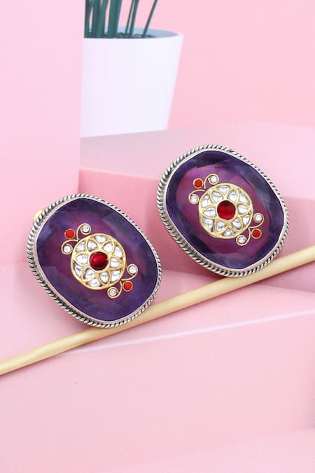 Sangeeta Boochra Radiant Charm Phoolan Studs 