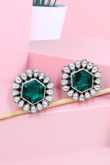 Sangeeta Boochra Exquisite Detailing Bloom Studs 