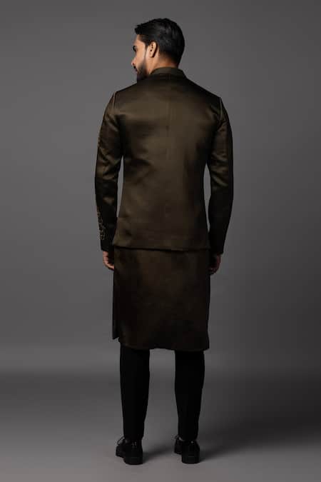 PAARSH Hexagon Embroidered Prince Coat Set 