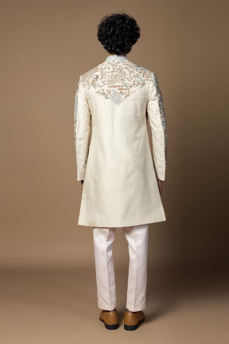 PAARSH Bageecha Embroidered Sherwani & Kurta Set 
