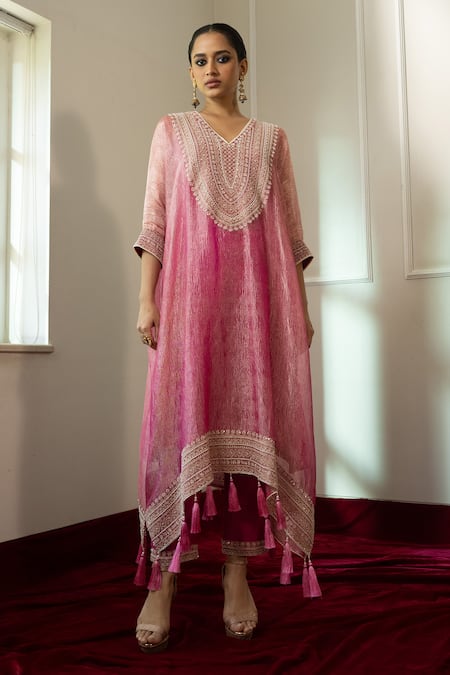 NABO Mughal Architecture Motif Kaftan With Pant 