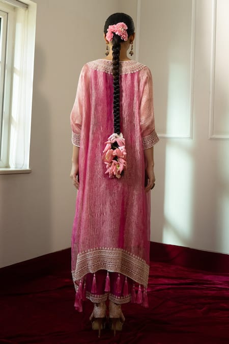 Nabo Mughal Architecture Kaftan With Pant 