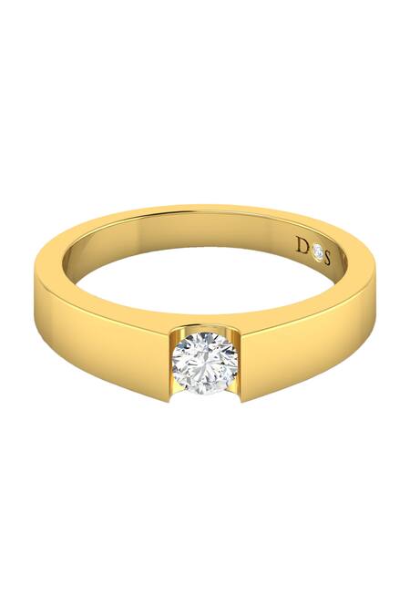 Shop Divine Solitaires Gold Diamonds Solitaire Ring at Aza Fashions Shop_Divine Solitaires_Gold Diamonds Solitaire Ring_at_Aza_Fashions