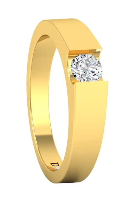 Divine Solitaires Gold Diamonds Solitaire Ring Online at Aza Fashions Divine Solitaires_Gold Diamonds Solitaire Ring_Online_at_Aza_Fashions