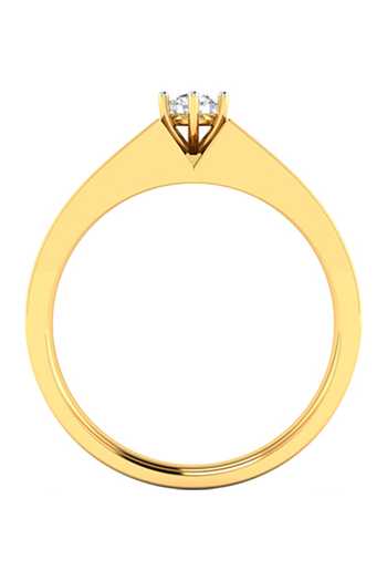 Buy_Divine Solitaires_Gold Diamonds Solitaire Tapering Ring_Online_at_Aza_Fashions