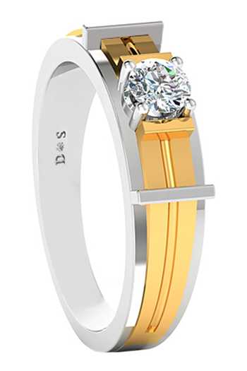 Divine Solitaires_Yellow Diamonds 18kt Gold Solitaire Ring_Online_at_Aza_Fashions