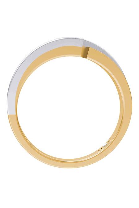 Buy Divine Solitaires White Diamonds Embellished Gold Ring Online at Aza Fashions Buy_Divine Solitaires_White Diamonds Embellished Gold Ring_Online_at_Aza_Fashions