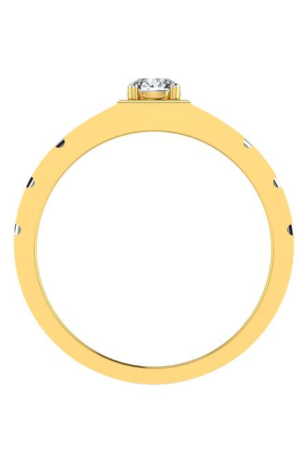Buy Divine Solitaires Yellow Diamonds Studded 18kt Gold Ring Online at Aza Fashions Buy_Divine Solitaires_Yellow Diamonds Studded 18kt Gold Ring_Online_at_Aza_Fashions