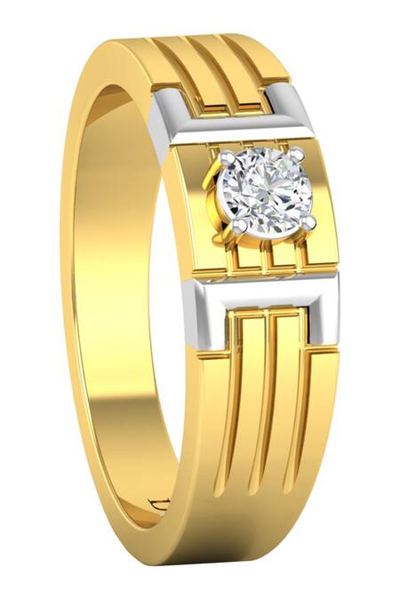 Divine Solitaires_White Diamonds Maze Ring_Online_at_Aza_Fashions