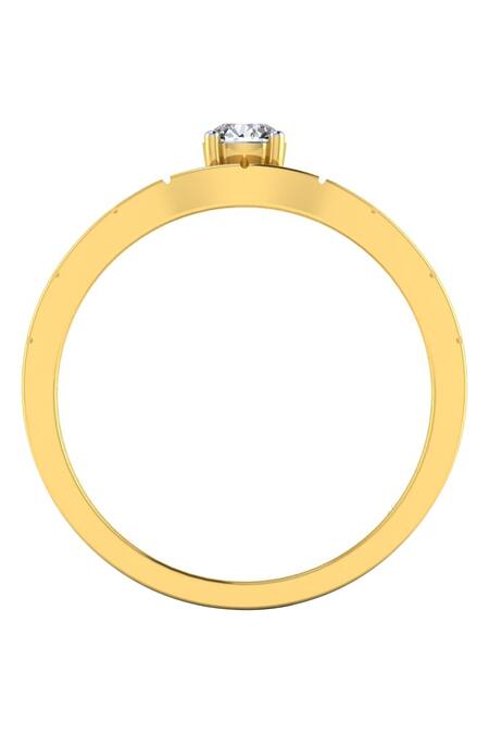 Buy_Divine Solitaires_Yellow Diamonds Wall Design Ring_Online_at_Aza_Fashions
