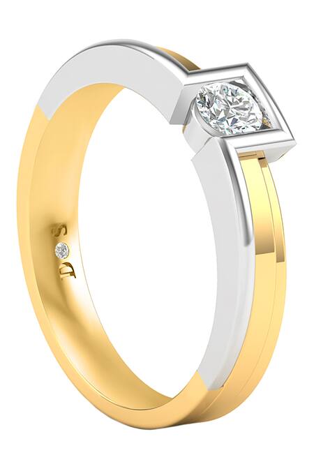 Divine Solitaires Yellow Diamonds Arch Wave Ring Online at Aza Fashions Divine Solitaires_Yellow Diamonds Arch Wave Ring_Online_at_Aza_Fashions