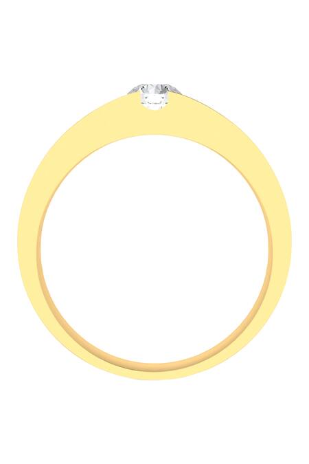 Buy_Divine Solitaires_Yellow Diamonds Delt Bar Ring_Online_at_Aza_Fashions