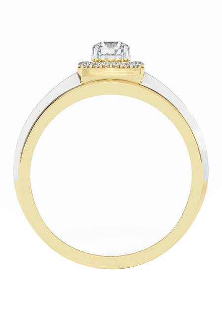 Buy_Divine Solitaires_White Diamonds Royal Cluster Ring_Online_at_Aza_Fashions