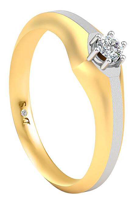 Divine Solitaires_White Diamonds Elevated Ring_Online_at_Aza_Fashions