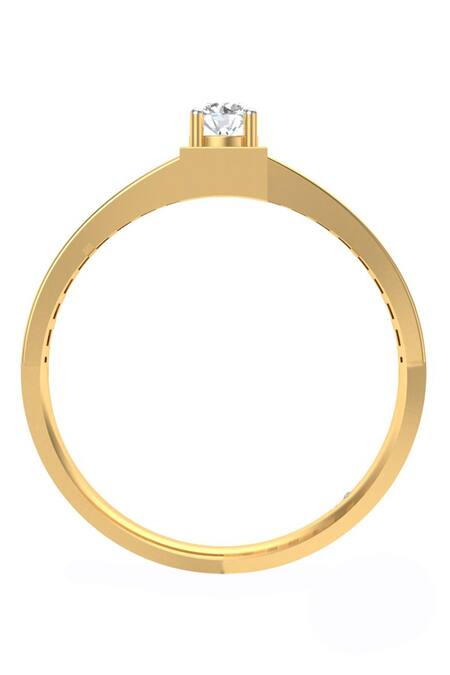 Buy_Divine Solitaires_Yellow Diamonds Waffle Mesh Design Ring_Online_at_Aza_Fashions