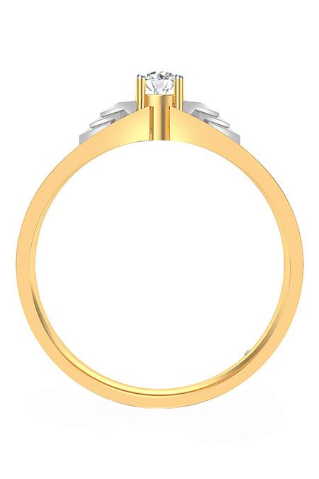 Buy_Divine Solitaires_Yellow Diamonds 18kt Gold Winged Design Ring_Online_at_Aza_Fashions