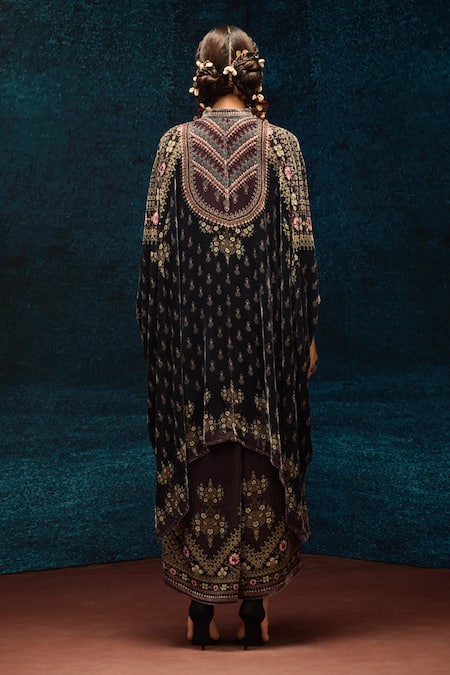 Rajdeep Ranawat Ajrakh Print Draped Skirt 