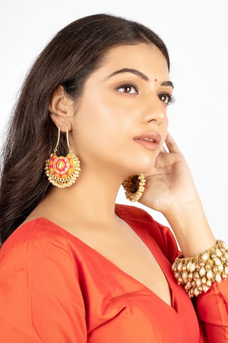 Bauble Bazaar Sunflower Bloom Chandbalis 