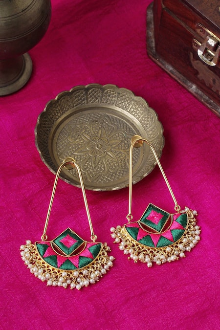 Bauble Bazaar Ivy Bloom Chandbalis 