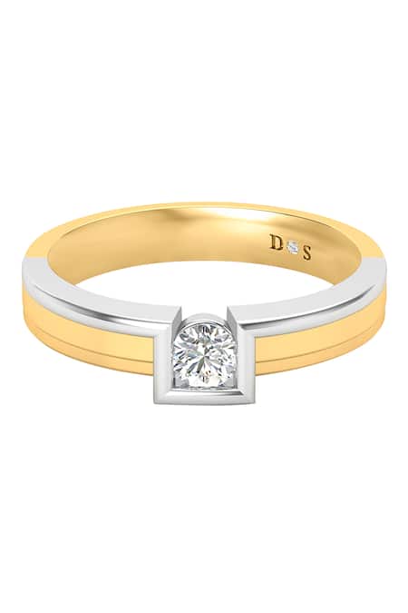 Shop Divine Solitaires Yellow Diamonds Arch Wave Ring at Aza Fashions Shop_Divine Solitaires_Yellow Diamonds Arch Wave Ring_at_Aza_Fashions