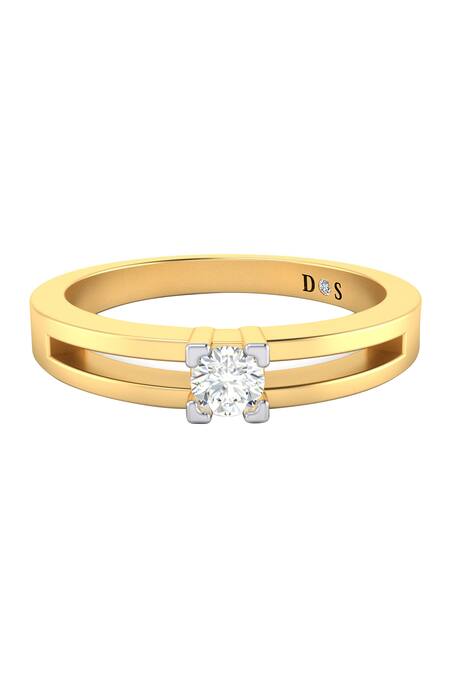 Shop Divine Solitaires Yellow Diamonds 18kt Gold Ring at Aza Fashions Shop_Divine Solitaires_Yellow Diamonds 18kt Gold Ring_at_Aza_Fashions