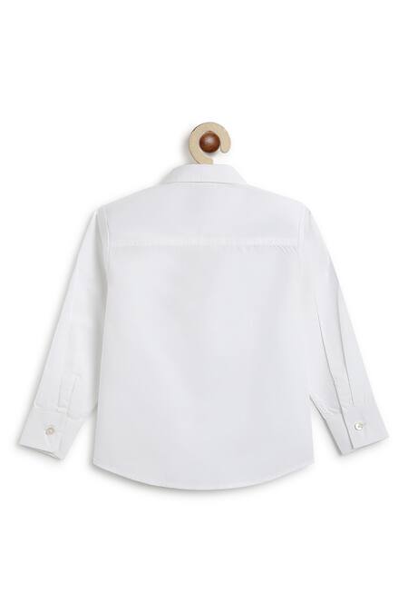 Shop Tiber Taber White Cotton Maroon Pleated Waistcoat Set With Shirt Online at Aza Fashions Shop_Tiber Taber_White Cotton Maroon Pleated Waistcoat Set With Shirt _Online_at_Aza_Fashions