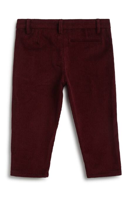 Tiber Taber White Cotton Maroon Pleated Waistcoat Set With Shirt at Aza Fashions Tiber Taber_White Cotton Maroon Pleated Waistcoat Set With Shirt _at_Aza_Fashions