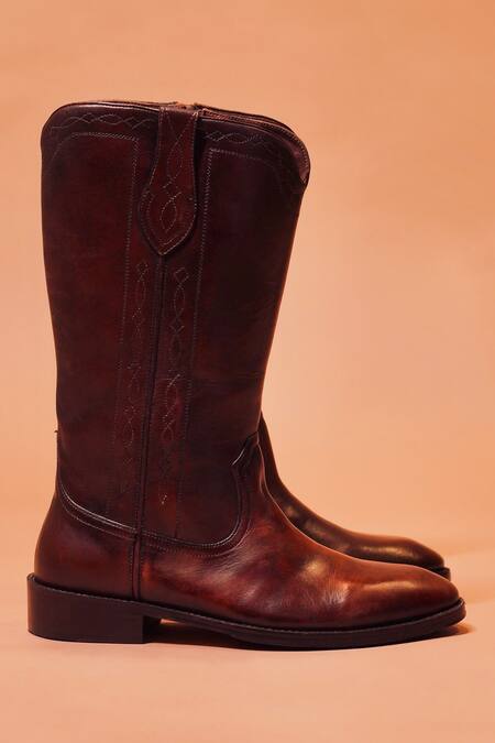 Dmodot Brown Chains Dual Tone Chelsea Boots Online at Aza Fashions Dmodot_Brown Chains Dual Tone Chelsea Boots _Online_at_Aza_Fashions