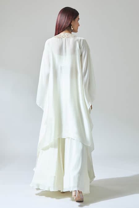 Samyukta Singhania Zardozi Embroidered Kaftan & Pant Set 