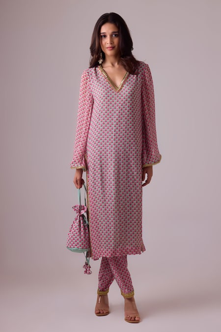 Nikasha Floral Print Kurta & Salwar Set 