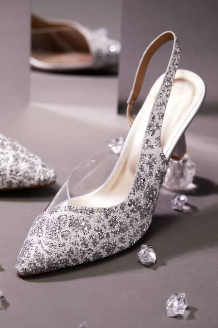 House of Vian Pointed Toe Shimmer Heels 