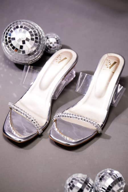 House of Vian Swarovski Crystal Strap Heels 