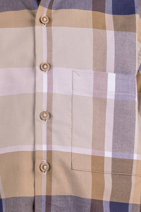 Buy Partykles Multi Color Cotton Dupplin Checkered Shirt And Shorts Buy_Partykles_Multi Color Cotton Dupplin Checkered Shirt And Shorts