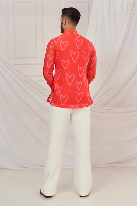 Harshita Singhvi Heart Print Designer Kurta 