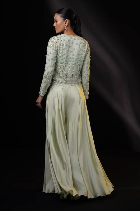 Ronak And Shruti Embroidered Jacket & Pant Set 