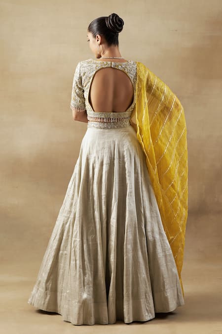 Shalkii Zardozi Embroidered Lehenga Set 