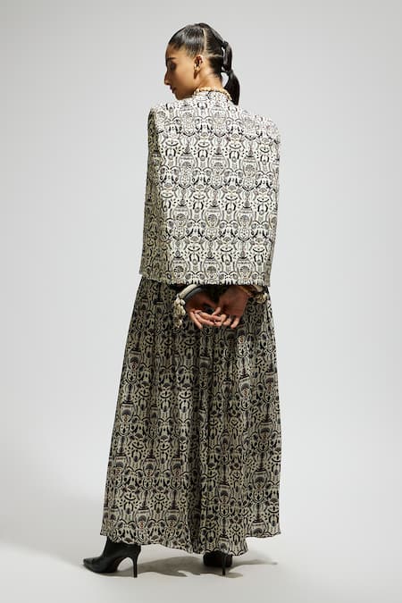 Sva By Sonam & Paras Modi Boho Floral Print Jacket Set 