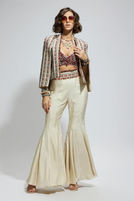 SVA by Sonam & Paras Modi Embellished Jacket & Sharara Set 