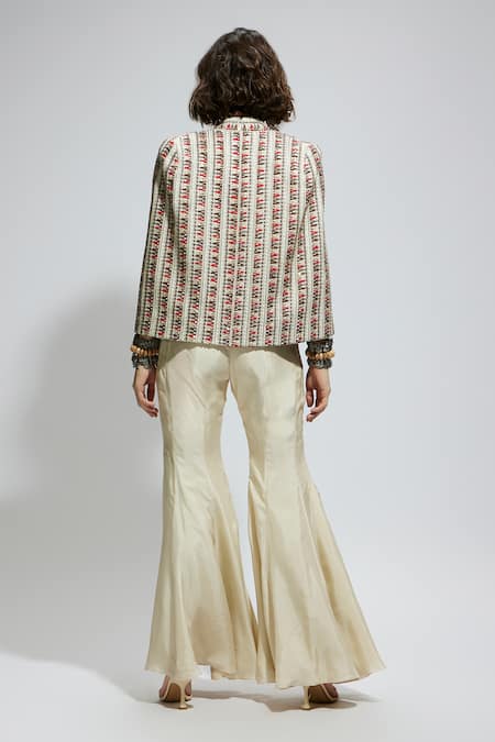 Sva By Sonam & Paras Modi Embellished Jacket & Sharara Set 