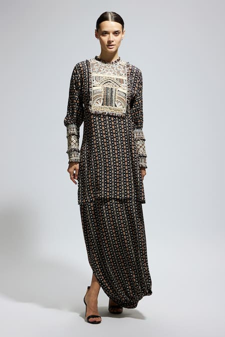 SVA by Sonam & Paras Modi Boho Print Embroidered Kurta Set 