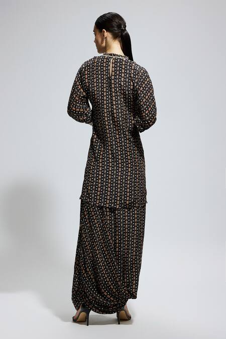 Sva By Sonam & Paras Modi Boho Print Embroidered Kurta Set 