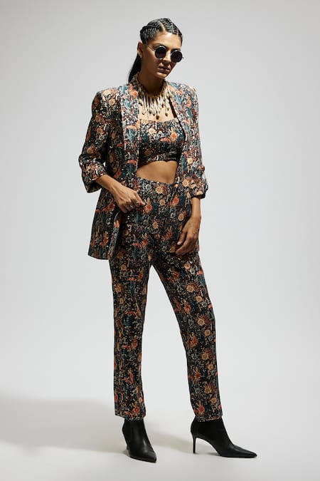 SVA by Sonam & Paras Modi Animal Print Blazer & Pant Set 