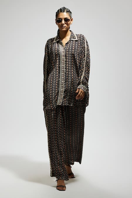 SVA by Sonam & Paras Modi Boho Printed Shirt & Pant Set 